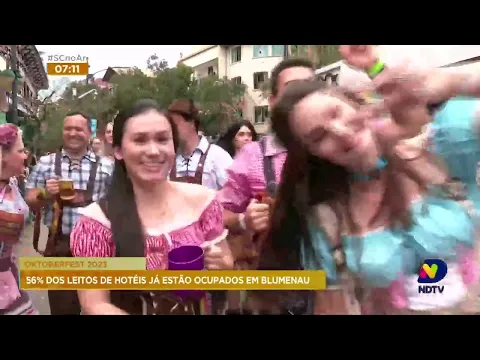 Maioria dos leitos de hotéis de Blumenau já estão reservados durante a 38ª edição da Oktoberfest