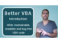 Better VBA 0 - Introduction