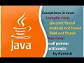 JAVA FAQ 66 Different Types of Exceptions in Java