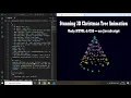 Christmas Tree Stunning 3D Animation Using HTML CSS Pure CSS Animation