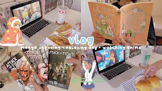 Download manga unboxing + haul, cleaning, watching anime, relaxing day in my life |  vlog MP3