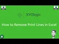 How to Remove Print Lines in Excel