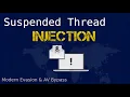 Using Suspended Thread Injection to Bypass Detection
