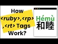 Learn to Markup East Asian Character s Pronunciation with HTML Ruby Tag