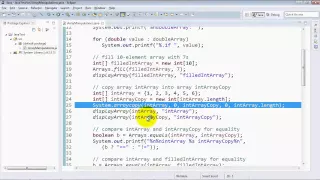 JAVA Tutorials for Beginners 77 Arrays class methods and System arraycopy