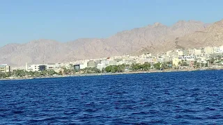 مدينة العقبة من السفينة السياحية الضخمة تصوير سعيد نبواني 2021 