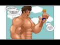 Pumping up giant - Muscle growth comic