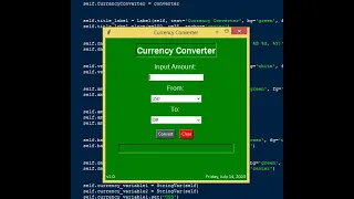 Simple Currency Convert using Tkinter in Python