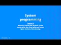 System Programming - Lecture 3 v3