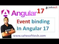 Event binding in Angular 17 Angular 17 Tutorials in Hindi