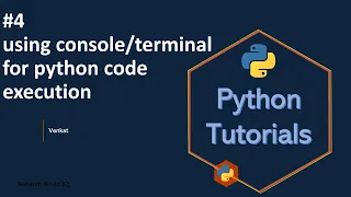 Using for python code execution Python tutorials