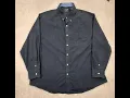 CHAPS Men s Button Up Shirt 3XB Big Tall Long Sleeve Dark Green Blue Check 292