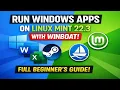 Run Windows Apps on Linux Mint 22 3 Cinnamon with WinBoat Full Beginner Guide