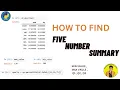 Five number summary in python Data Science and Machine Learning