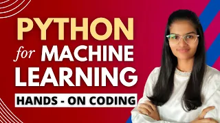 Hands on PYTHON For Machine Learning Part 1 Python Coding for ML Shambhavi Gupta