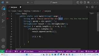 - Reverse A String While Maintaining The Order Of Its Words Interview Coding Questions