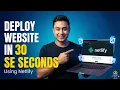 Deploy a Website in 30 Seconds Using Netlify HTML CSS JavaScript