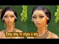 DIY 🙄🙄 How to style a closure TIWA wig the easy way. Beginners friendly 🤞