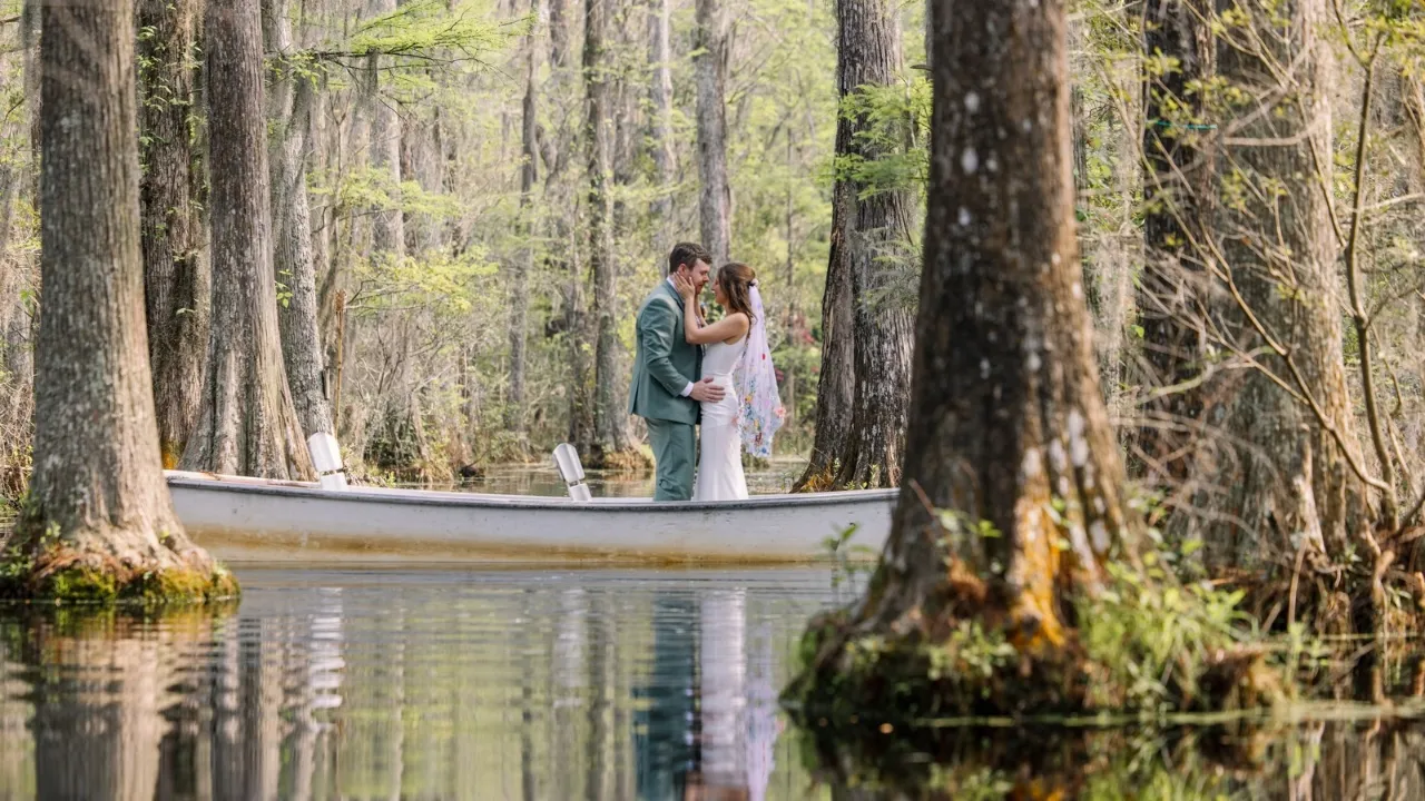 Alyssa & Dan | Romantic Elopement at Cypress Gardens | Charleston Elopement Film