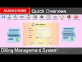 Quick Overview - Billing Management System in java JFrame Mysql Database Netbeans IDE