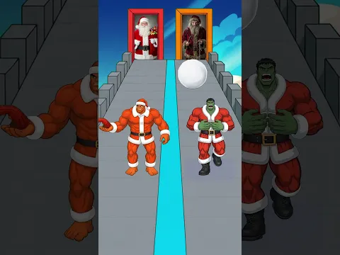 Merry Christmas! Red Hulk and Green Hulk!