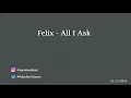 Felix L - All I Ask (Cover)