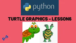 Python Turtle graphics Tutorial - LESSON 6