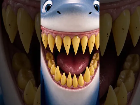🦈Toothy Helps Sharky Get a Sparkly Smile! ✨ #shorts #kids