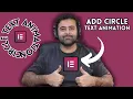 How To Add Circle Text Animation Elementor - Beginner Tutorial