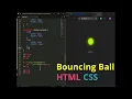 HTML CSS Ball Bouncing Animation Tutorial Easy CSS Animate Keyframes Guide
