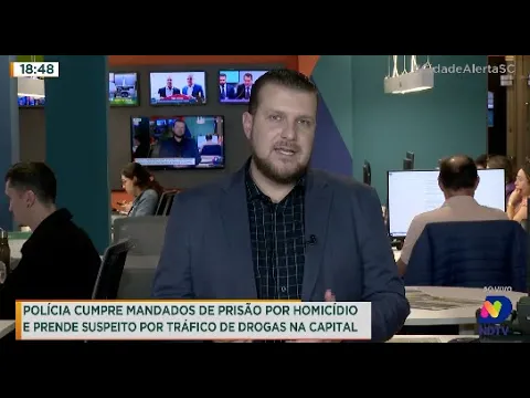Polícia cumpre mandados de prisão e prende suspeito por tráfico de drogas em Florianópolis