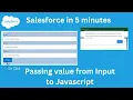 Passing value from Lightning input to JavaScript in LWC Part 4