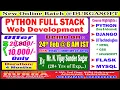 PYTHON FULL STACK Web Development Online Training DURGASOFT