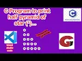 C Program to print half pyramid triangular pattern c programming Pyramid triangular pattern