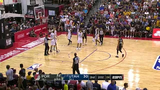 2nd Quarter One Box Utah Jazz vs Portland Trail Blazers