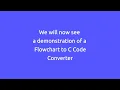 Flowchart to Code Converter