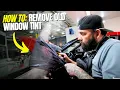 How To Remove OLD Window Tint From Your Own Car