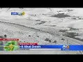 Snow Covers Grapevine Alongside Closed 5 Freeway