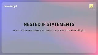 Control Flow If-Else Statements in JavaScript