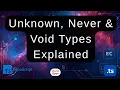 18 TypeScript Interview Series Unknown Never Void Types Explained Hindi