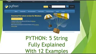 Python 5 Strings - Fully Explained With 12 Examples