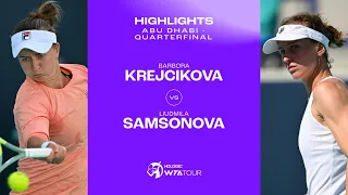 Download Barbora Krejcikova vs. Liudmila Samsonova | 2024 Abu Dhabi Quarterfinal | WTA Match Highlights MP3