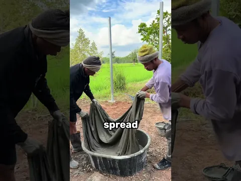 Why Do Indonesians Soak Fabric in Cement for Flooring?