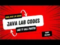 Lab 11 Code OOP Lab Course