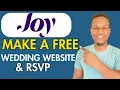 WITHJOY WEDDING WEBSITE TUTORIAL
