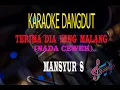 Download Lagu Karaoke Terima Dia Yang Malang Nada Cewek - Mansyur S (Karaoke Dangdut Tanpa Vocal)