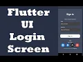 flutter login screen UI For Beginners