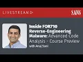 Inside FOR710 Reverse-Engineering Malware Advanced Code Analysis