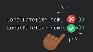 the right way test date time in java