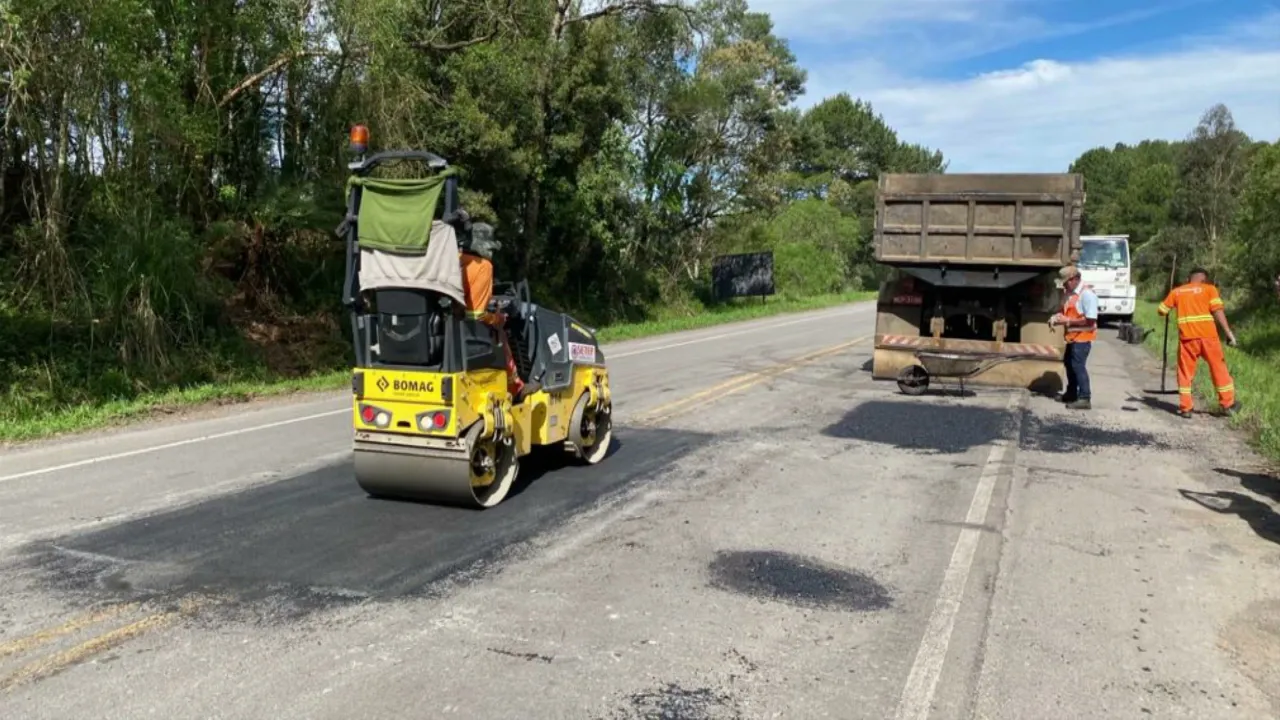 DNIT recupera trecho na Serra da Santa, em Pouso Redondo